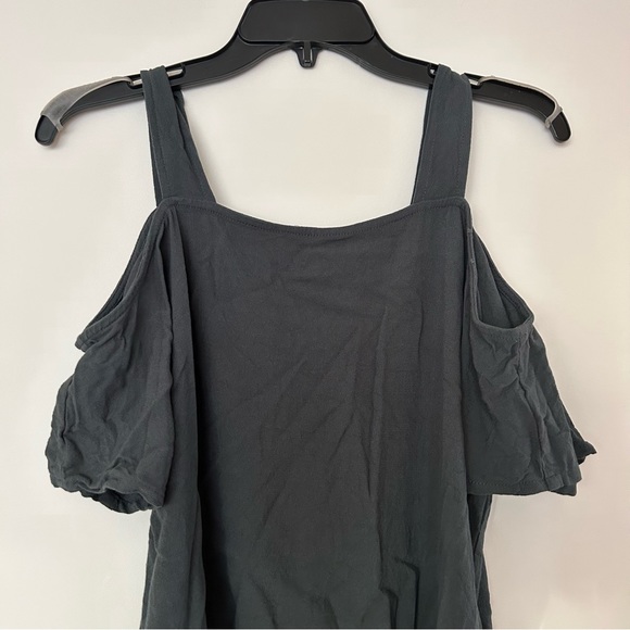 Ava Sky Cold Shoulder Tank Top - Picture 2 of 9